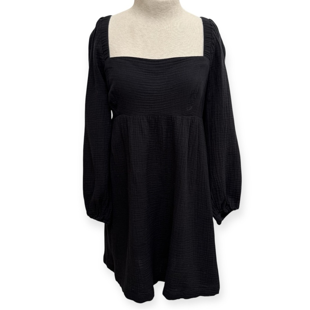 J. Crew Square Neck Cotton Gauze Milkmaid Dress